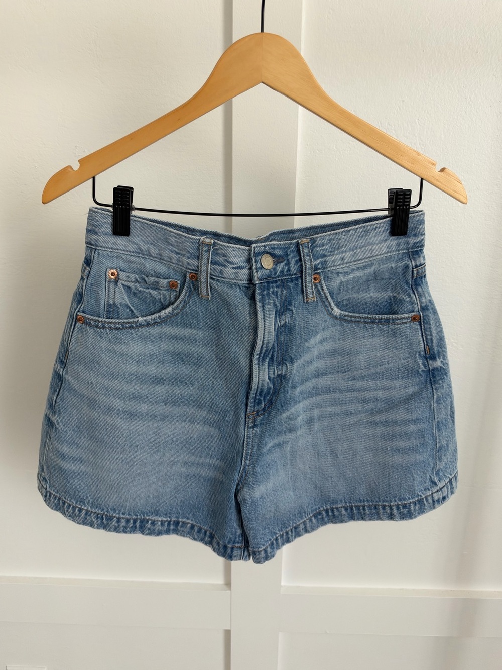 Pistola Saige High Rise A-Line Denim Short